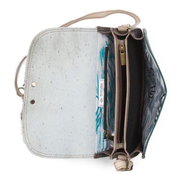 SORUKA Leather Tilly Animal Print Crossbody - Picture 3 of 4